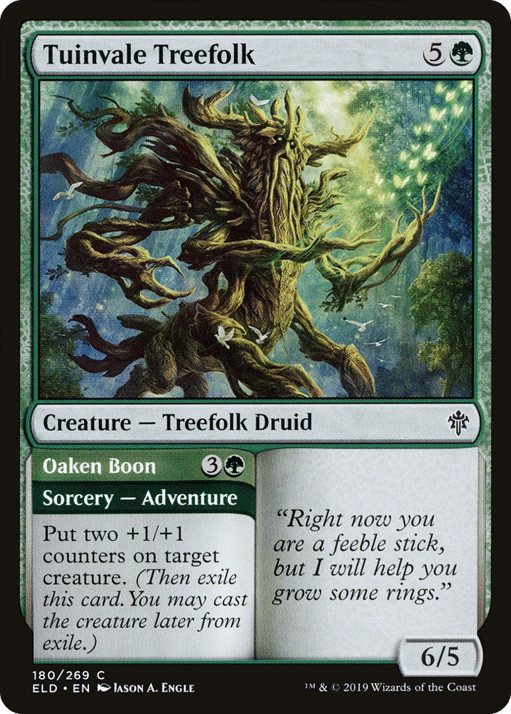 Tuinvale Treefolk // Oaken Boon · Throne of Eldraine