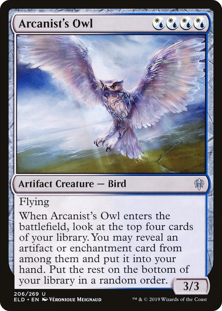 Arcanist's Owl · Throne of Eldraine