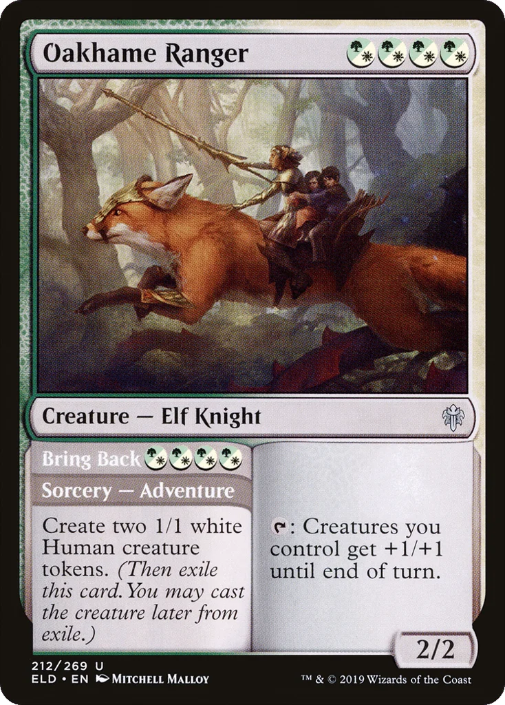 Oakhame Ranger // Bring Back · Throne of Eldraine