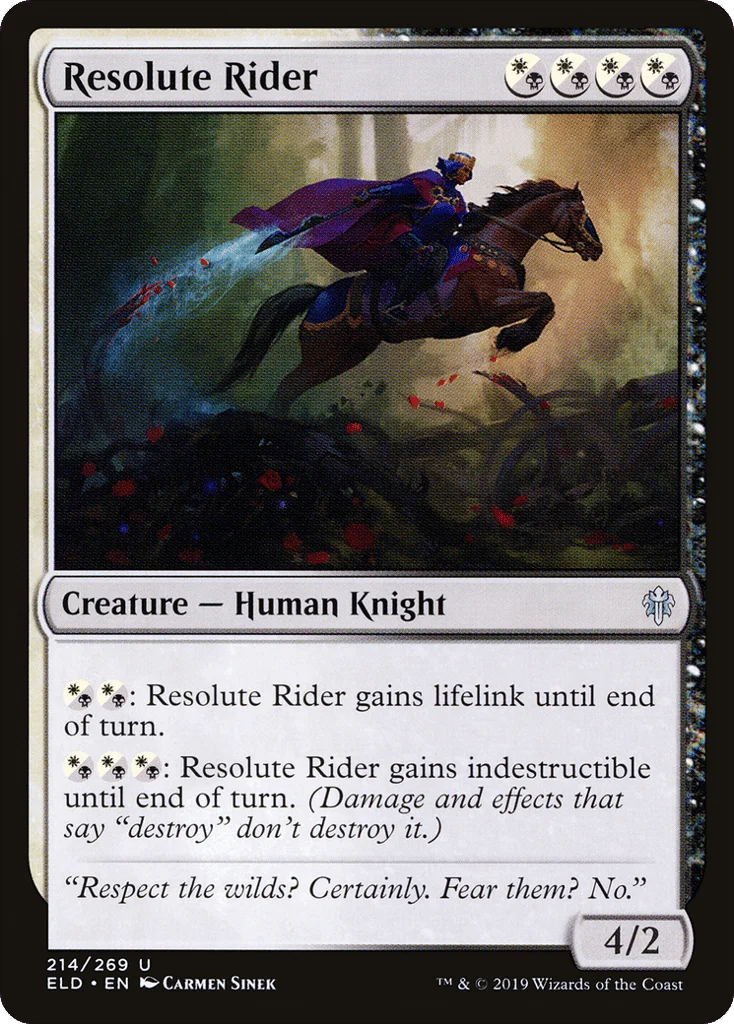 Resolute Rider · Throne of Eldraine