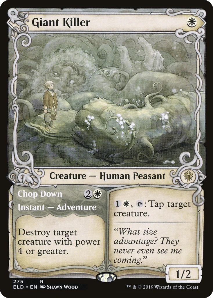 Giant Killer // Chop Down · Throne of Eldraine