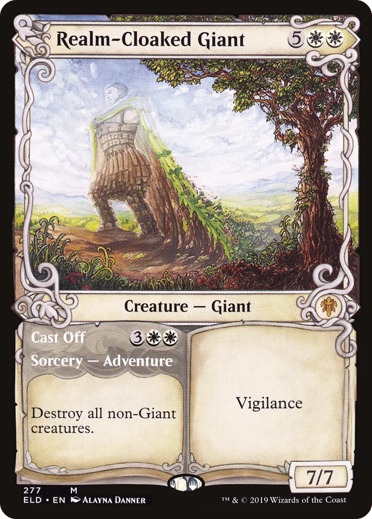 Realm-Cloaked Giant // Cast Off · Throne of Eldraine