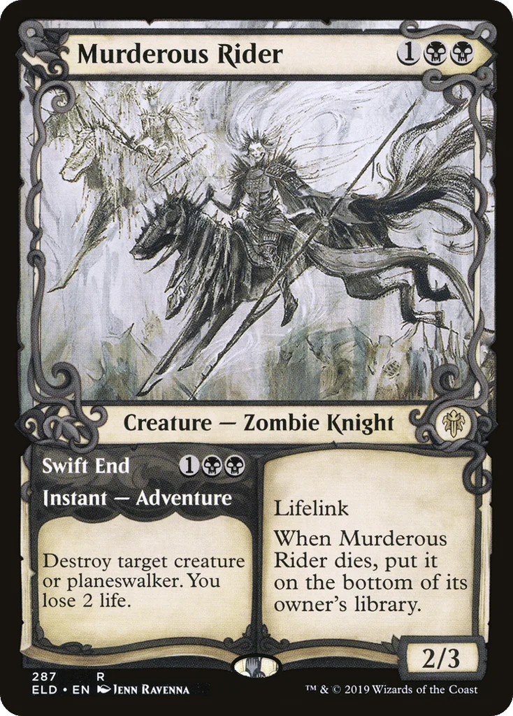 Murderous Rider // Swift End · Throne of Eldraine