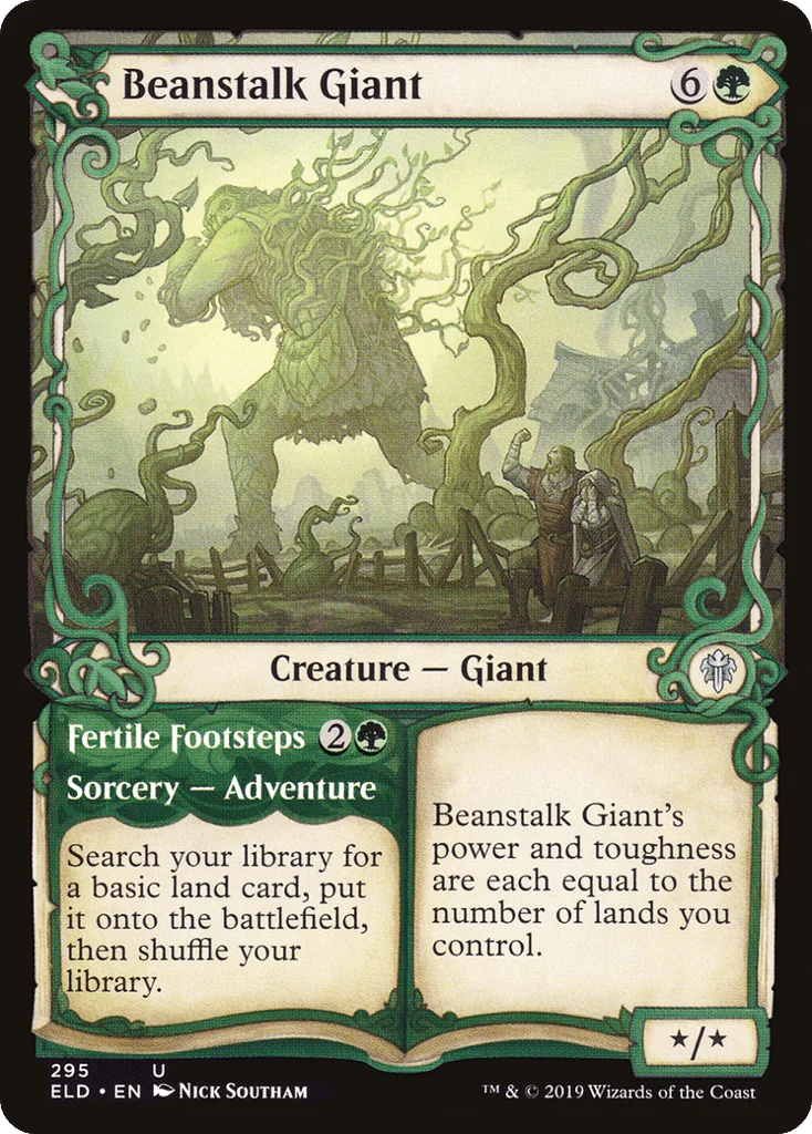 Beanstalk Giant // Fertile Footsteps · Throne of Eldraine