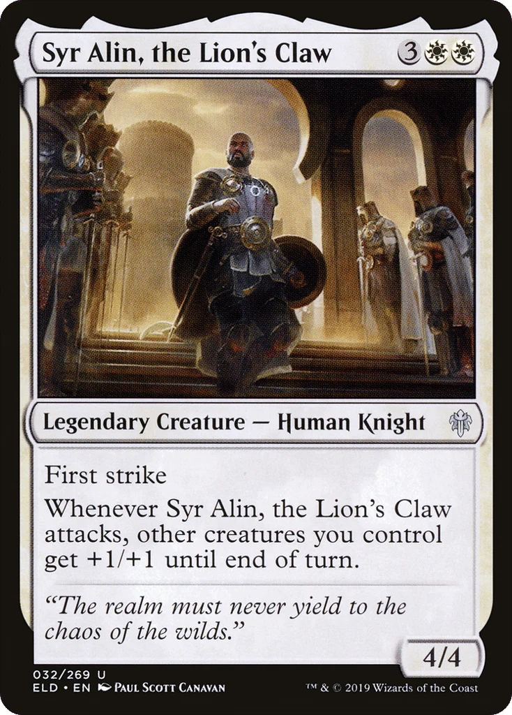 Syr Alin, the Lion's Claw · Throne of Eldraine