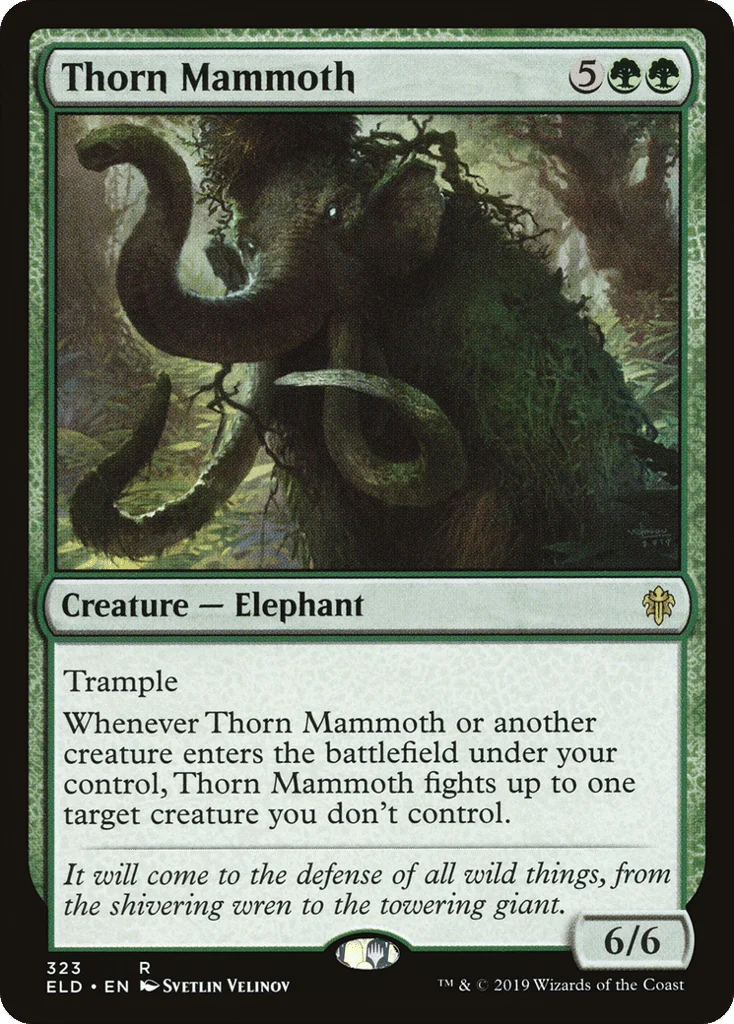 Thorn Mammoth · Throne of Eldraine