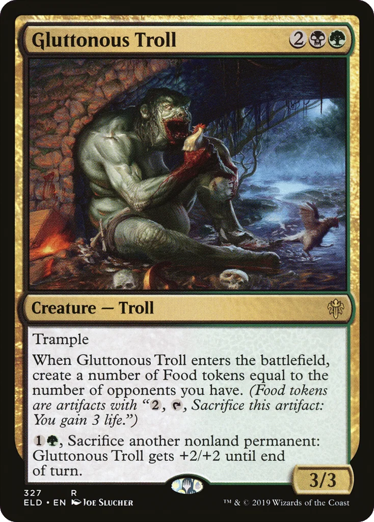 Gluttonous Troll · Throne of Eldraine