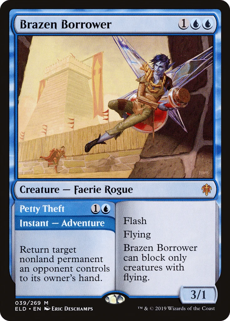 Brazen Borrower // Petty Theft · Throne of Eldraine