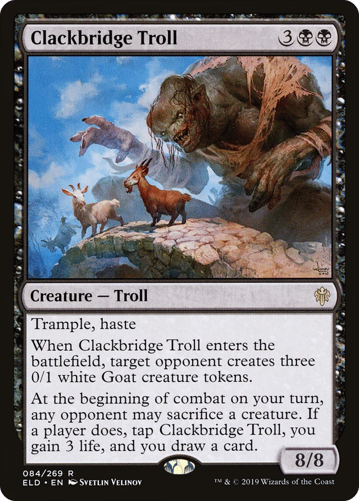 Clackbridge Troll · Throne of Eldraine