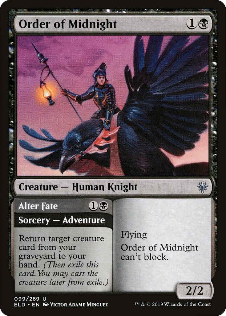 Order of Midnight // Alter Fate · Throne of Eldraine