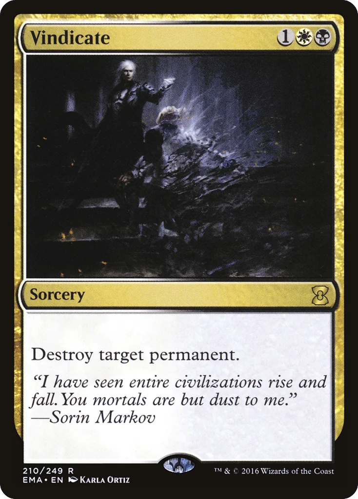 Vindicate · Eternal Masters