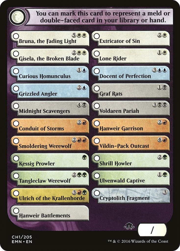 Eldritch Moon Checklist · Eldritch Moon