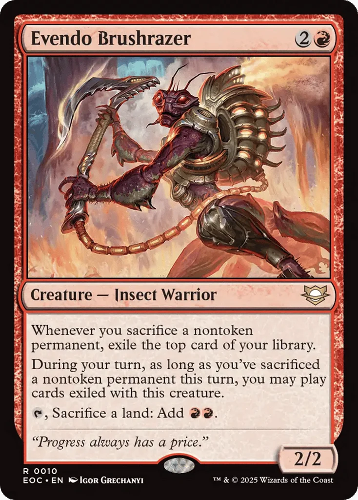 Evendo Brushrazer · Edge of Eternities Commander