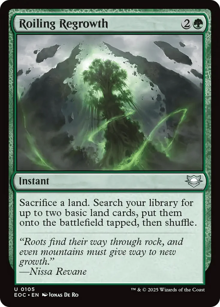 Roiling Regrowth · Edge of Eternities Commander