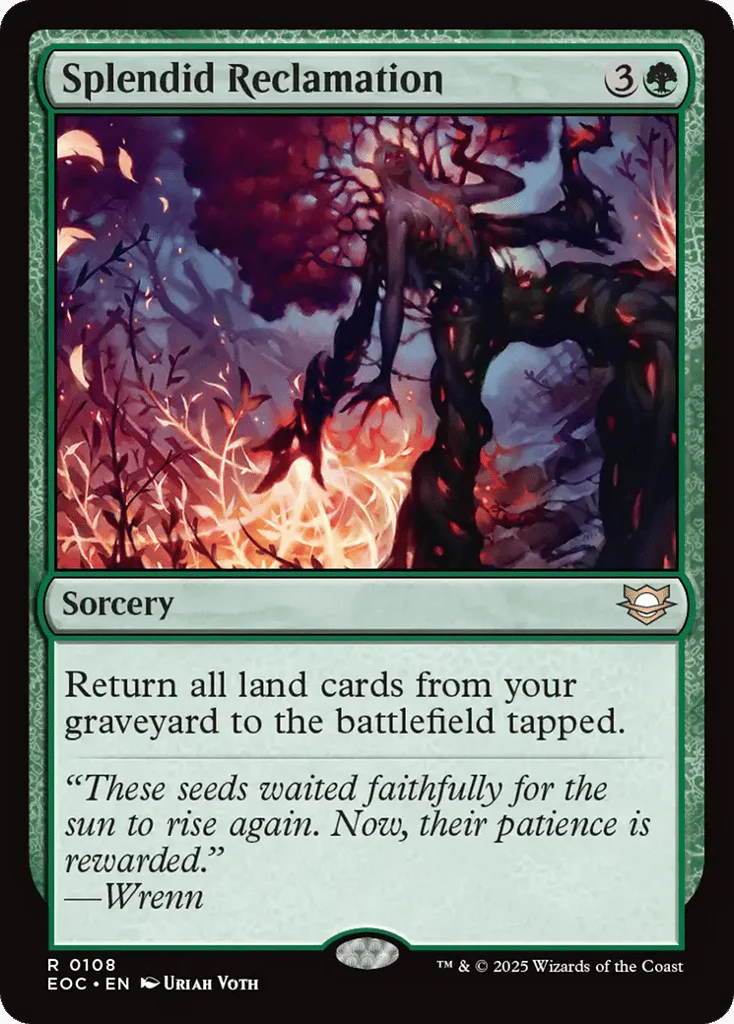 Splendid Reclamation · Edge of Eternities Commander
