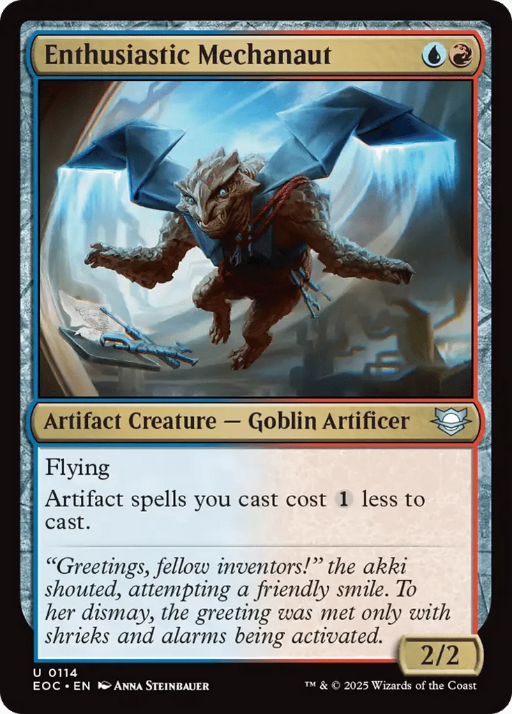 Enthusiastic Mechanaut · Edge of Eternities Commander