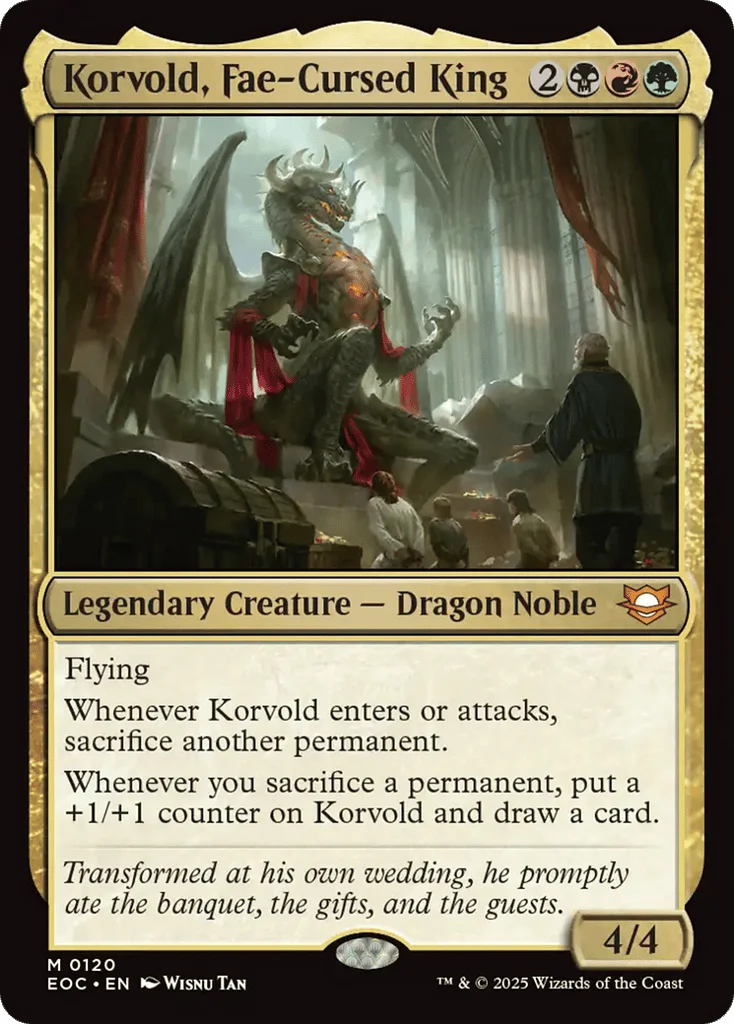 Korvold, Fae-Cursed King · Edge of Eternities Commander