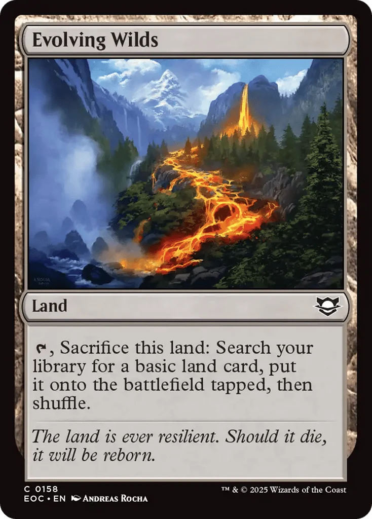 Evolving Wilds · Edge of Eternities Commander