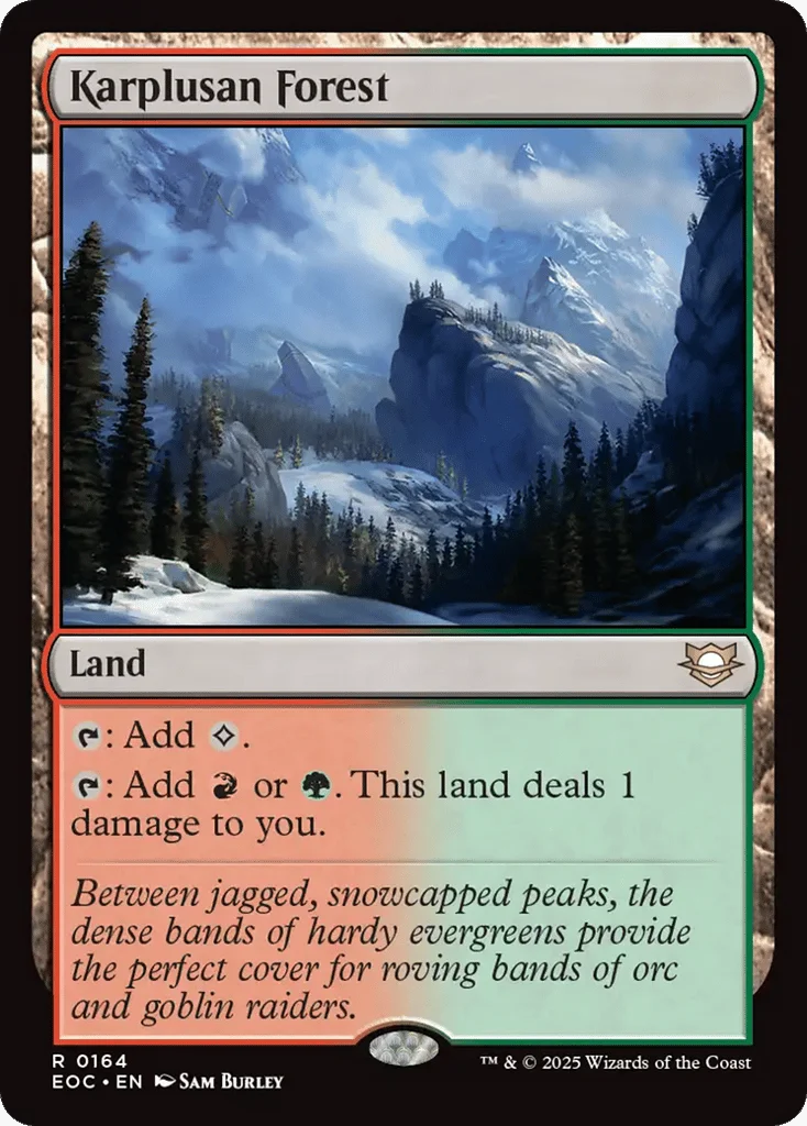 Karplusan Forest · Edge of Eternities Commander