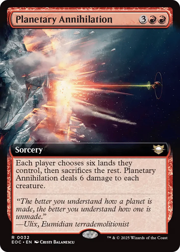 Planetary Annihilation · Edge of Eternities Commander