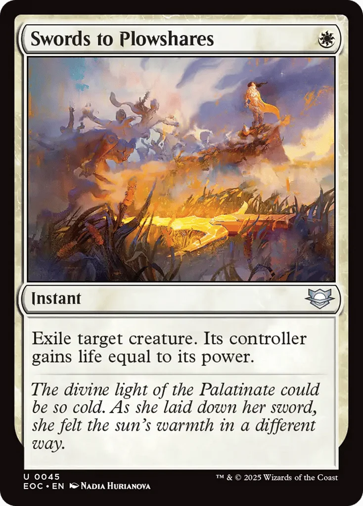Swords to Plowshares · Edge of Eternities Commander