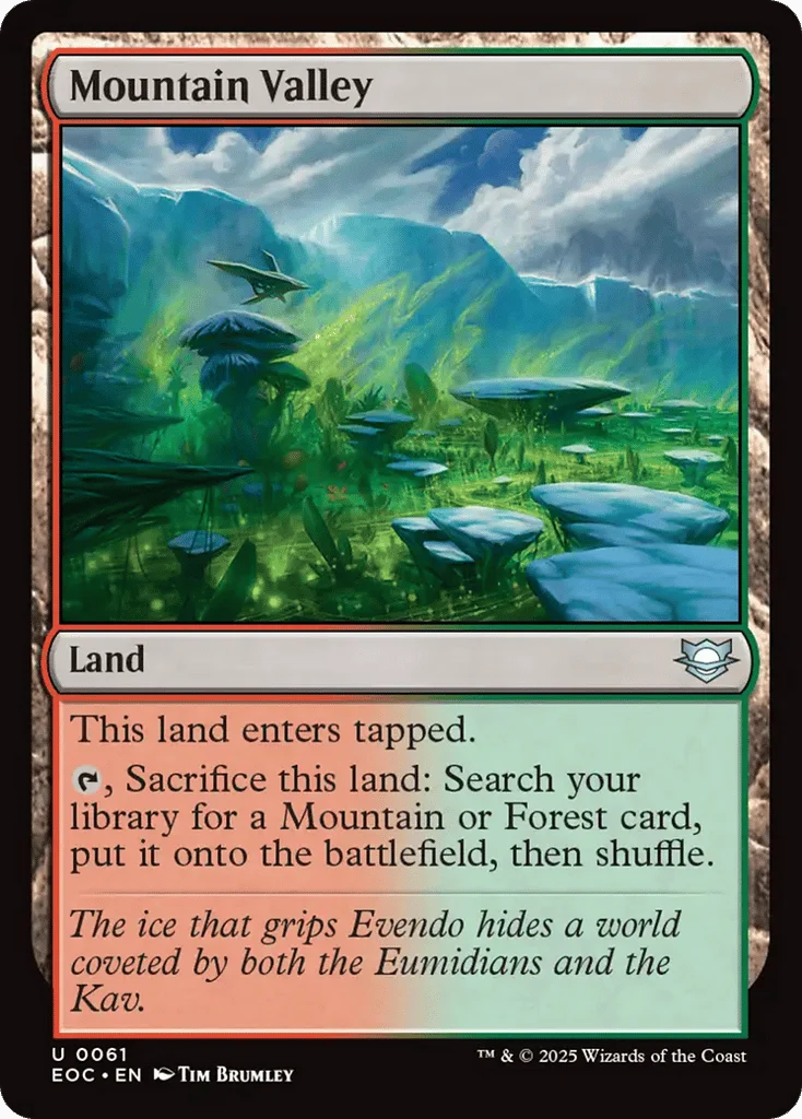 Mountain Valley · Edge of Eternities Commander