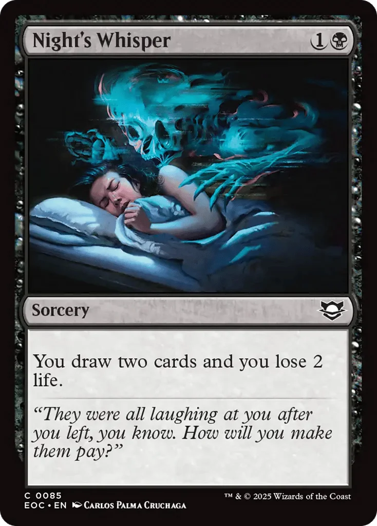 Night's Whisper · Edge of Eternities Commander