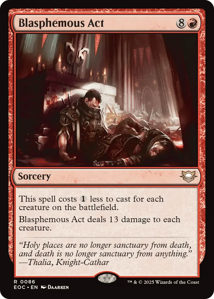 Blasphemous Act · Edge of Eternities Commander
