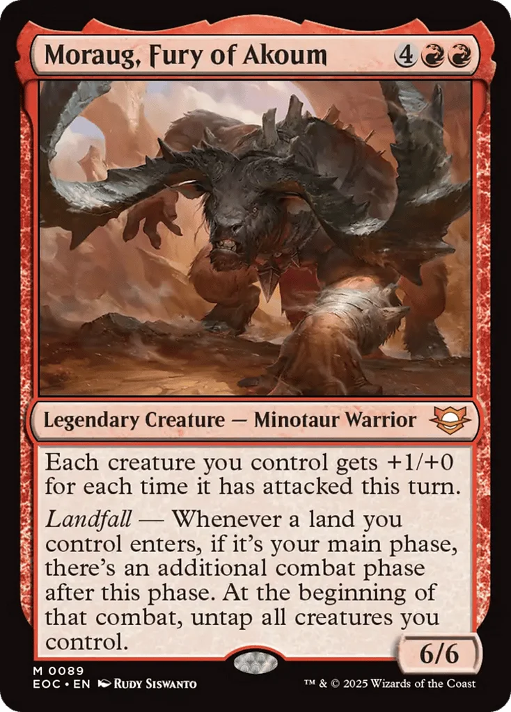 Moraug, Fury of Akoum · Edge of Eternities Commander