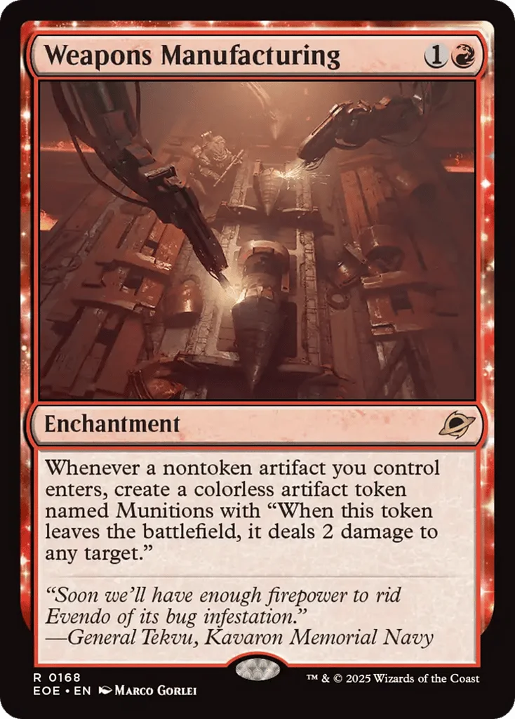 Weapons Manufacturing · Edge of Eternities