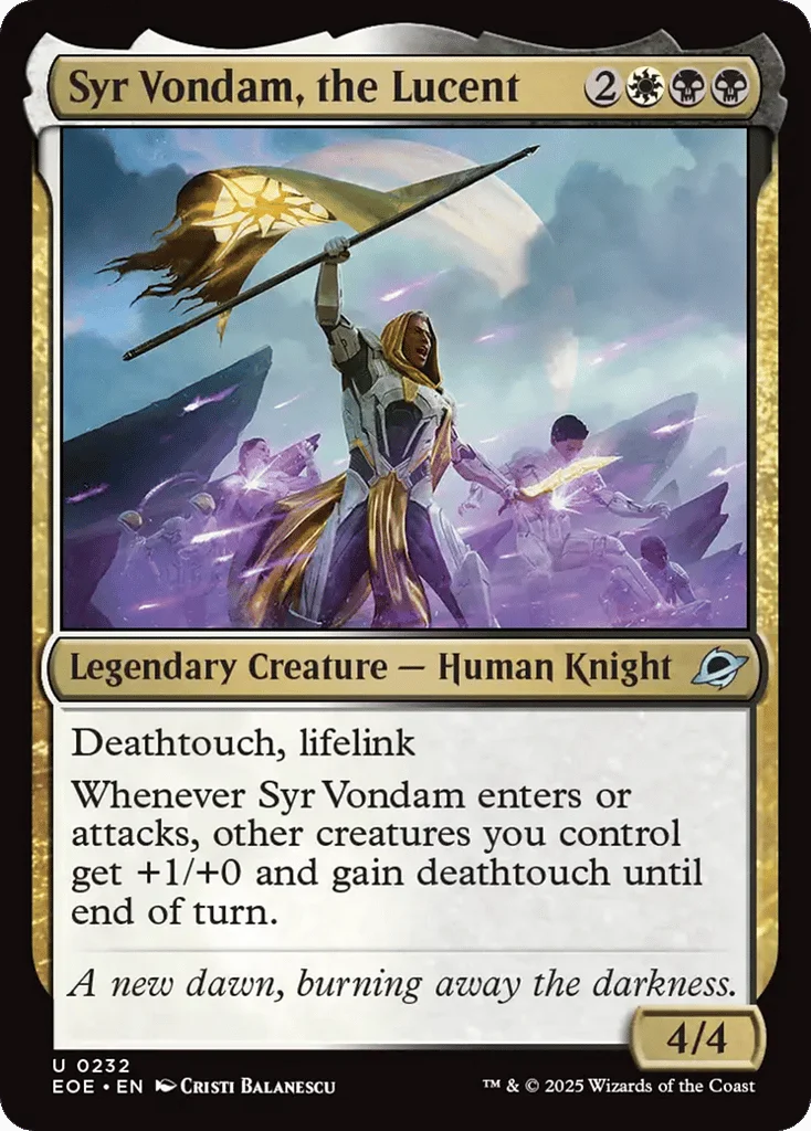 Syr Vondam, the Lucent · Edge of Eternities