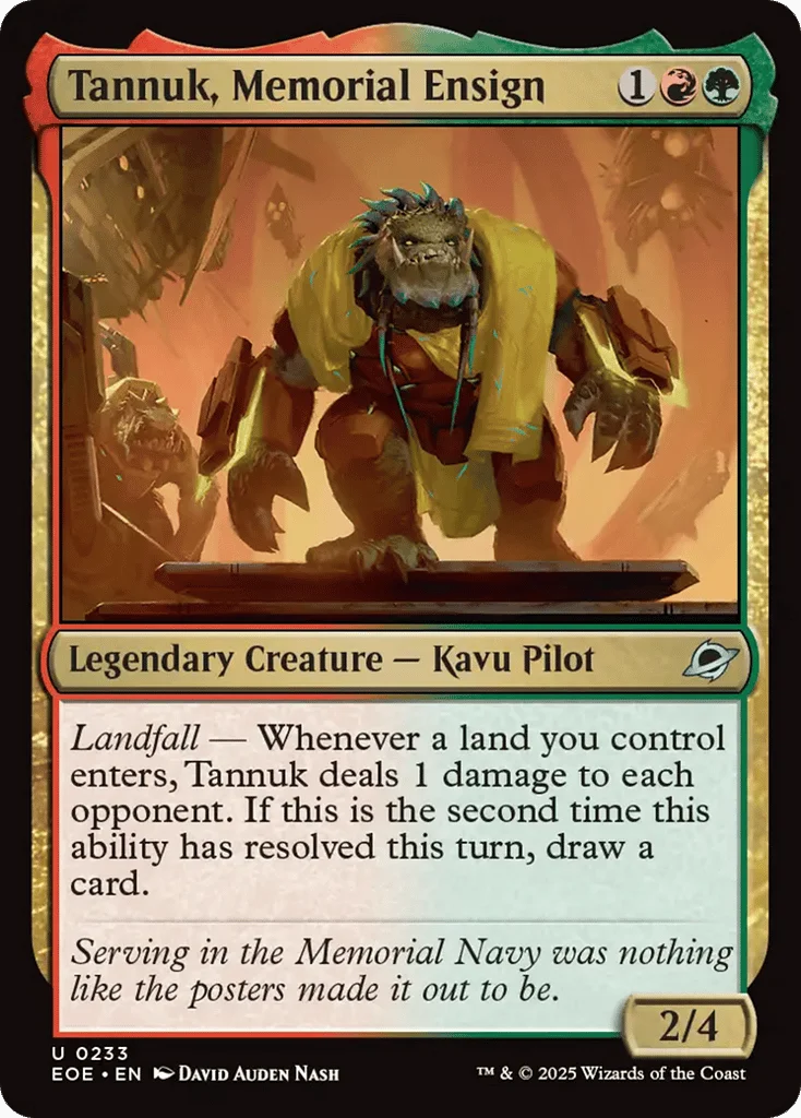 Tannuk, Memorial Ensign · Edge of Eternities