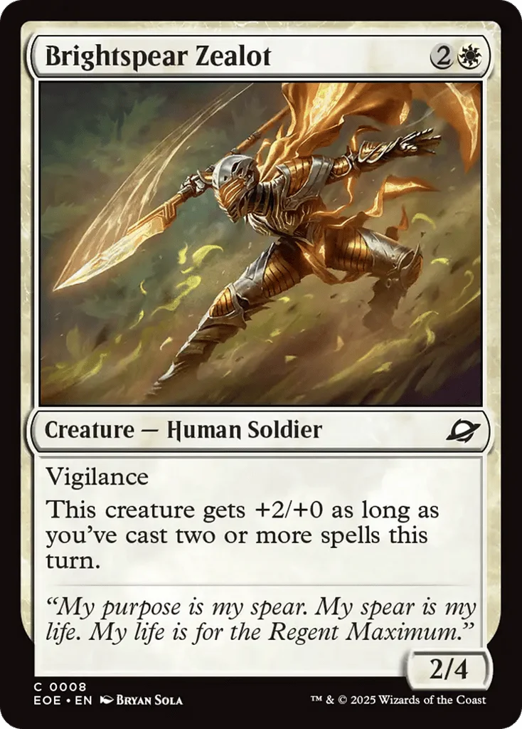 Brightspear Zealot · Edge of Eternities