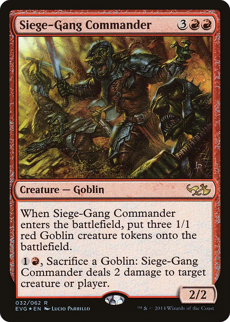 Siege-Gang Commander · Duel Decks Anthology: Elves vs. Goblins