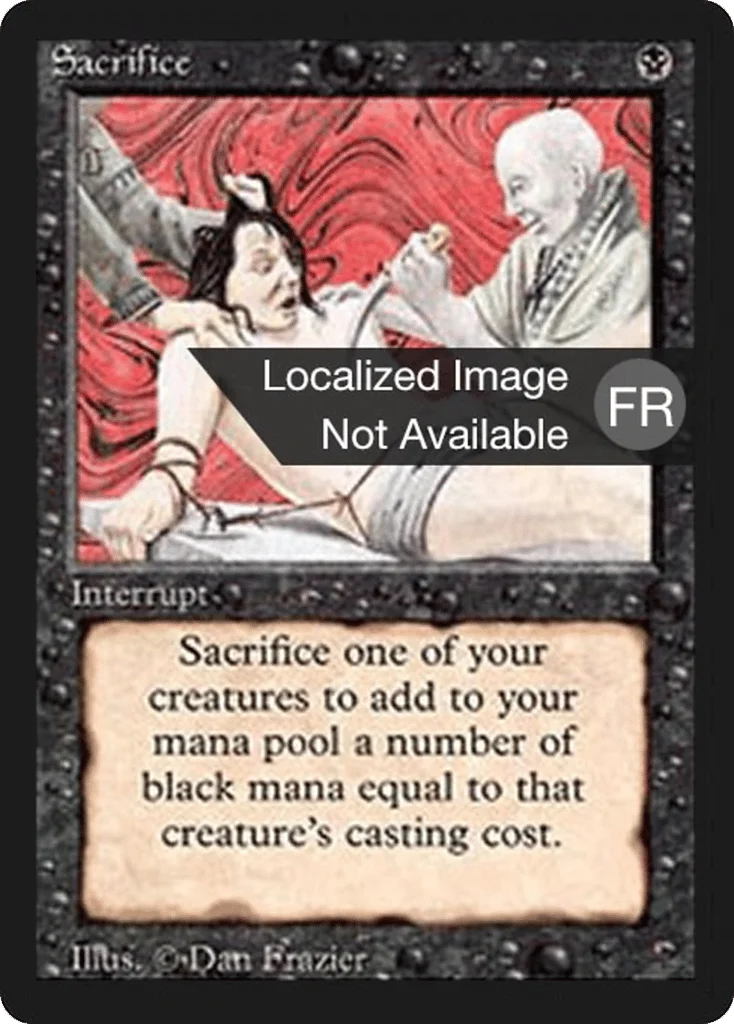 Sacrifice · Foreign Black Border