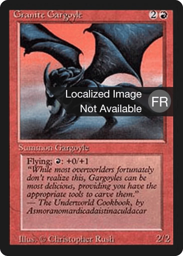 Granite Gargoyle · Foreign Black Border