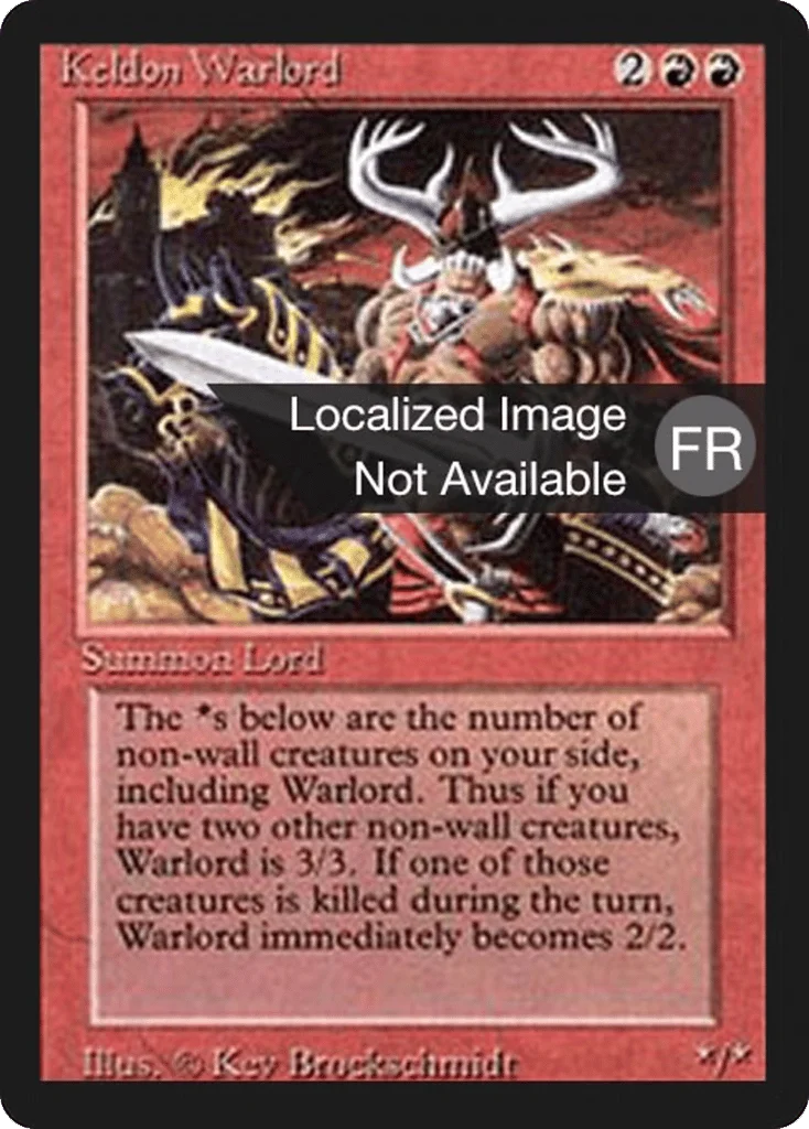 Keldon Warlord · Foreign Black Border