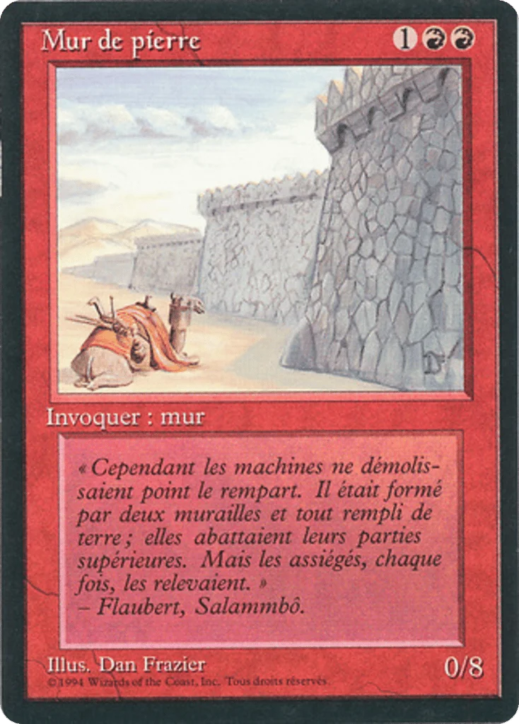 Wall of Stone · Foreign Black Border