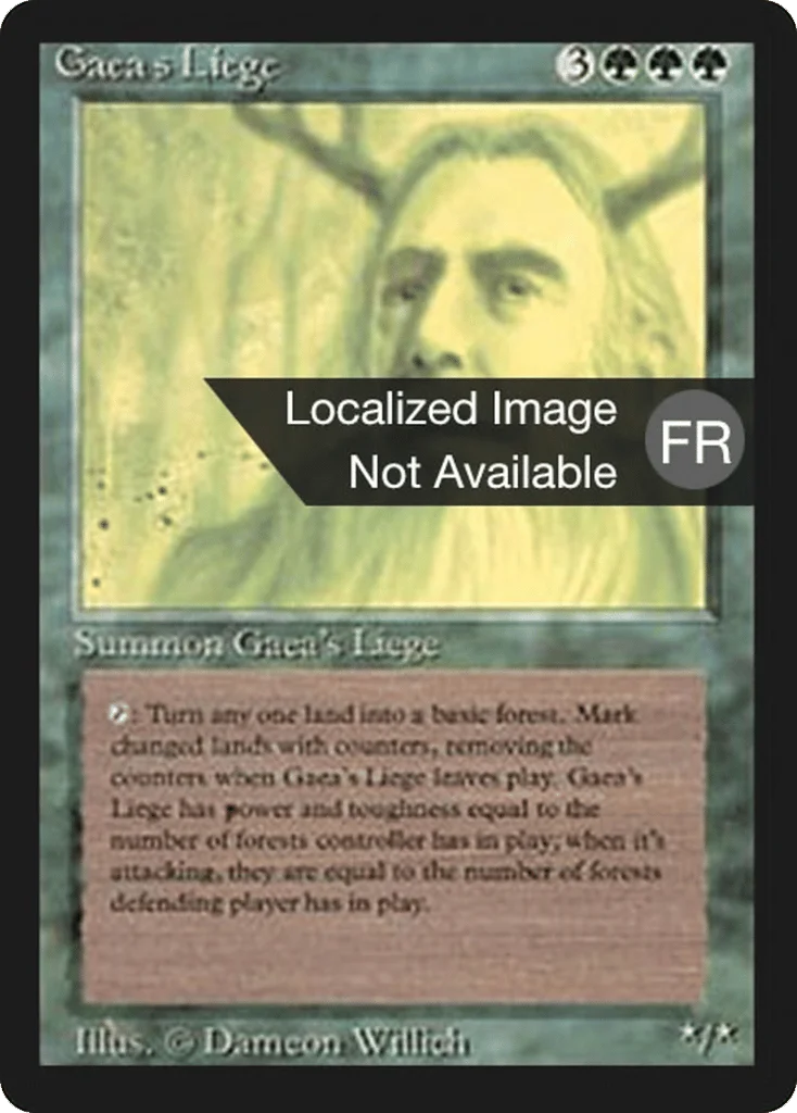Gaea's Liege · Foreign Black Border