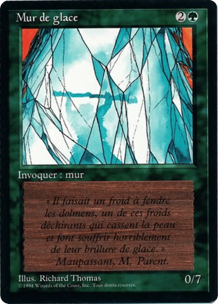 Wall of Ice · Foreign Black Border