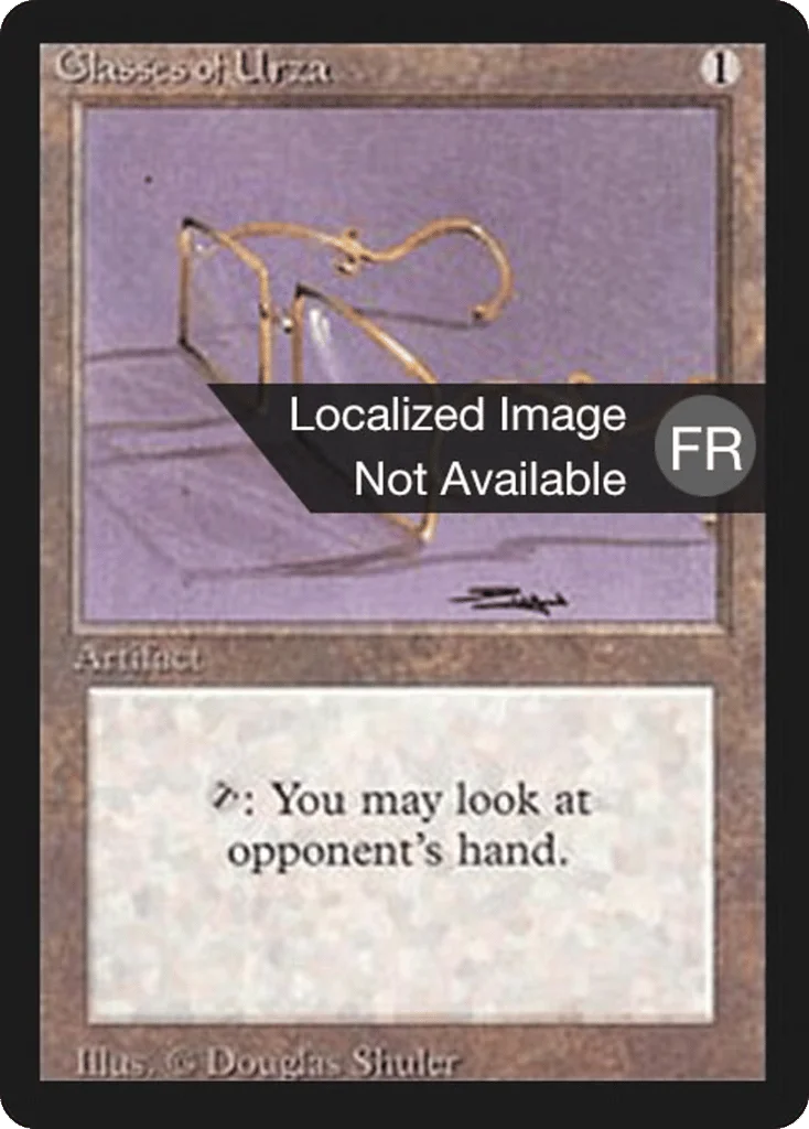 Glasses of Urza · Foreign Black Border