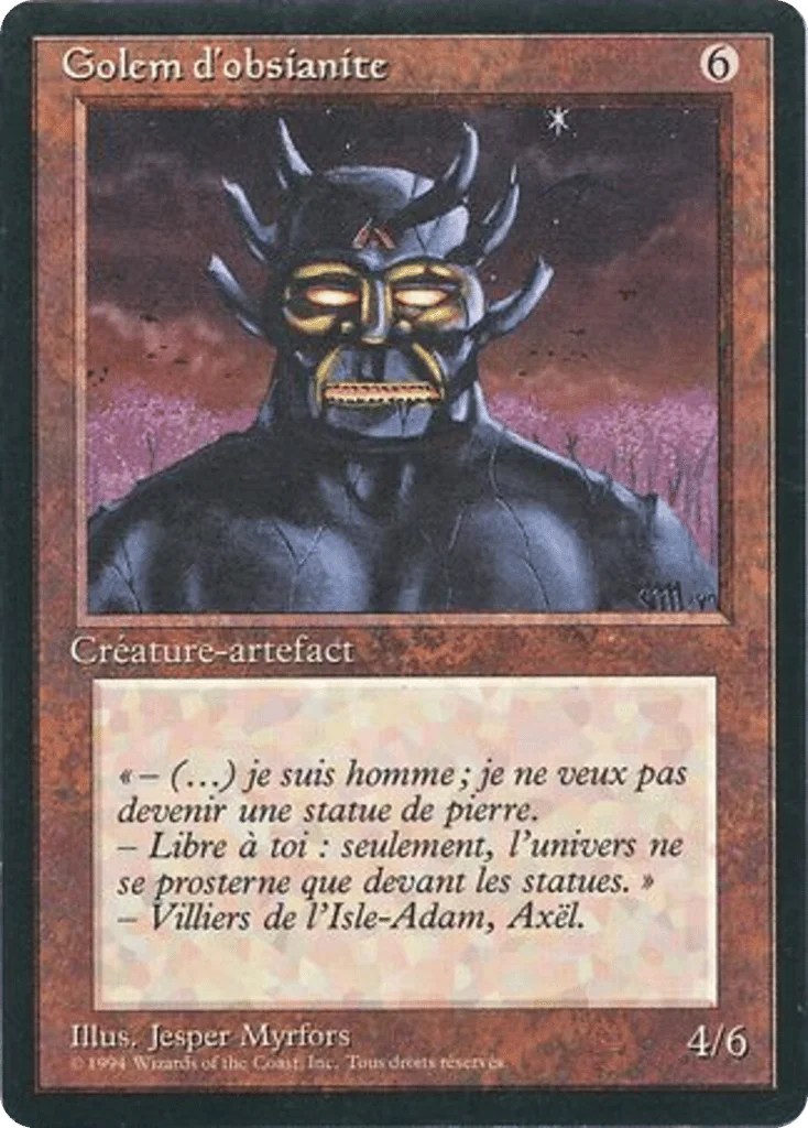 Obsianus Golem · Foreign Black Border