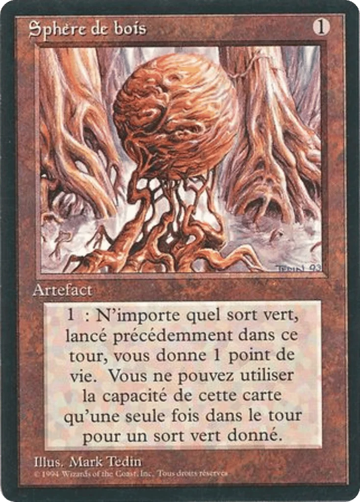 Wooden Sphere · Foreign Black Border