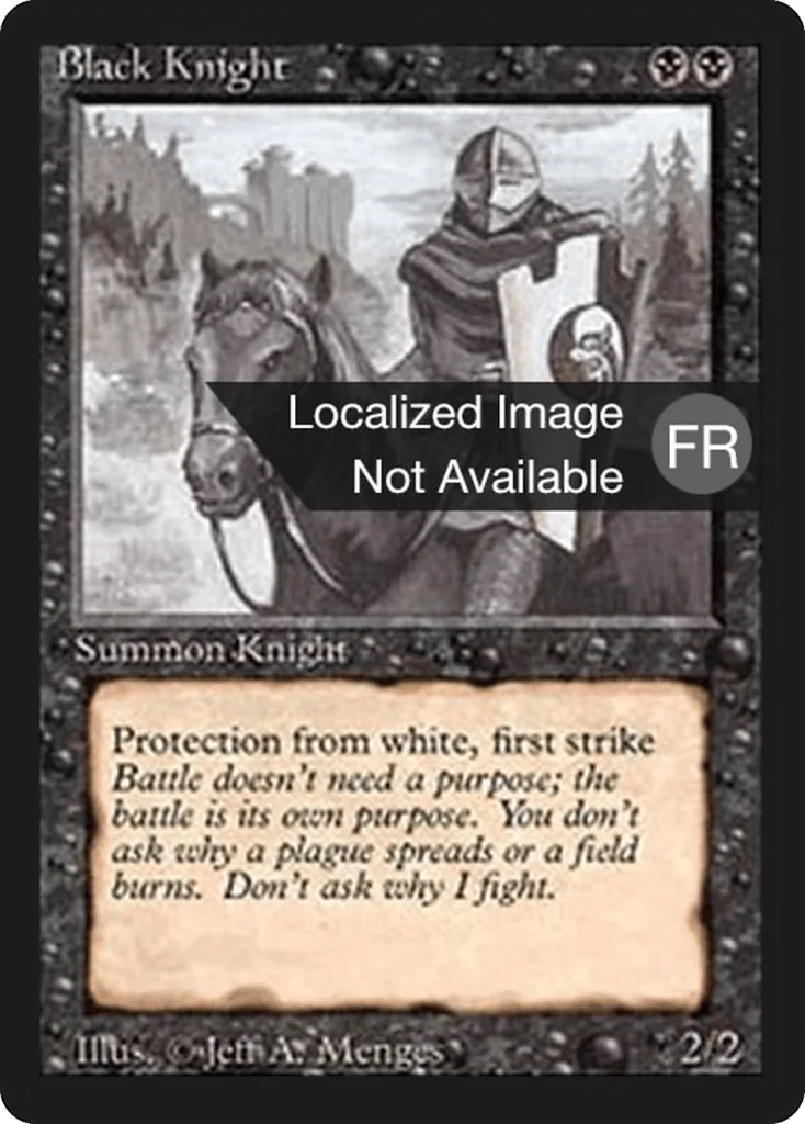 Black Knight · Foreign Black Border