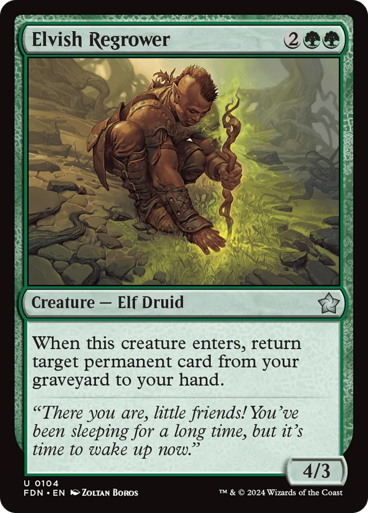 Elvish Regrower · Foundations