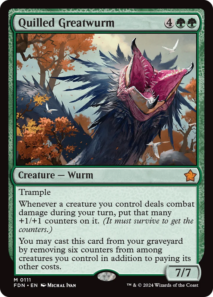 Quilled Greatwurm · Foundations