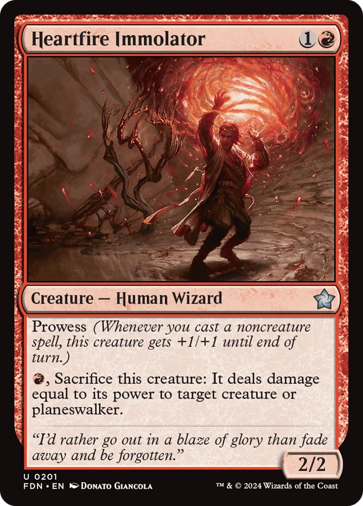 Heartfire Immolator · Foundations