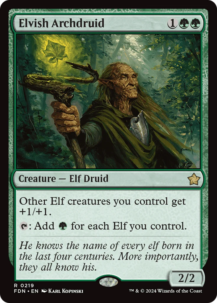 Elvish Archdruid · Foundations