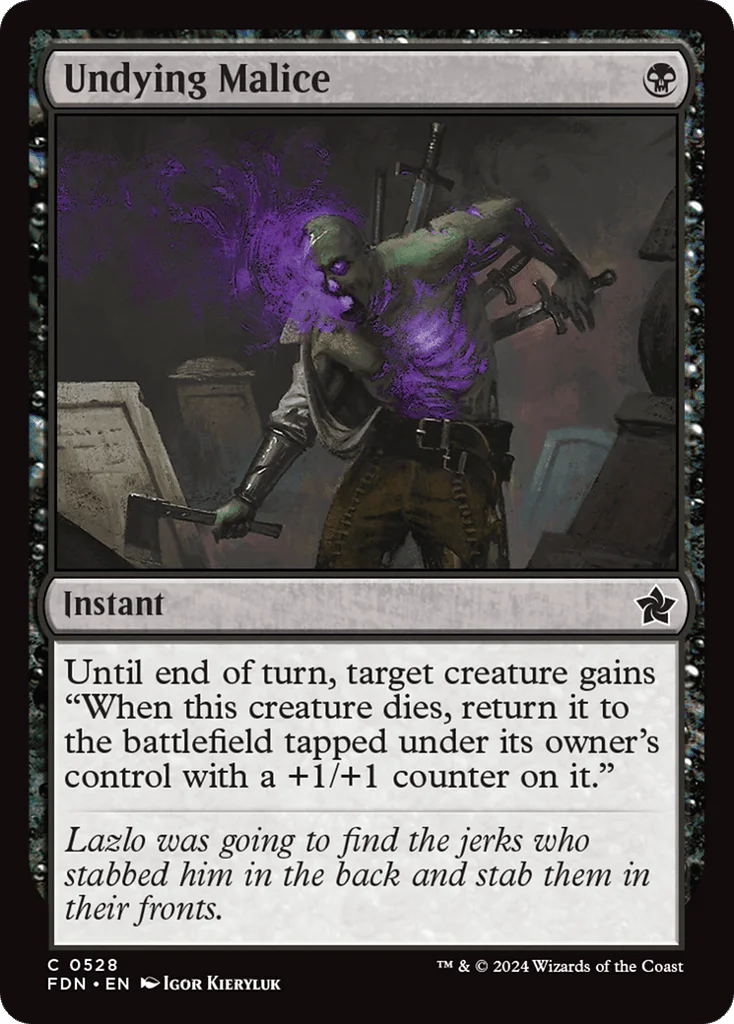 Undying Malice · Foundations