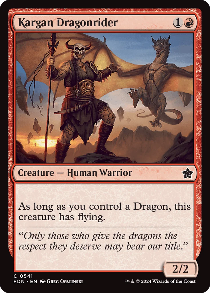 Kargan Dragonrider · Foundations